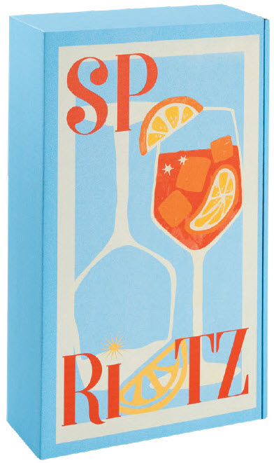 Diverse Geschenk-, Weinkartons (PV) mit Motiv