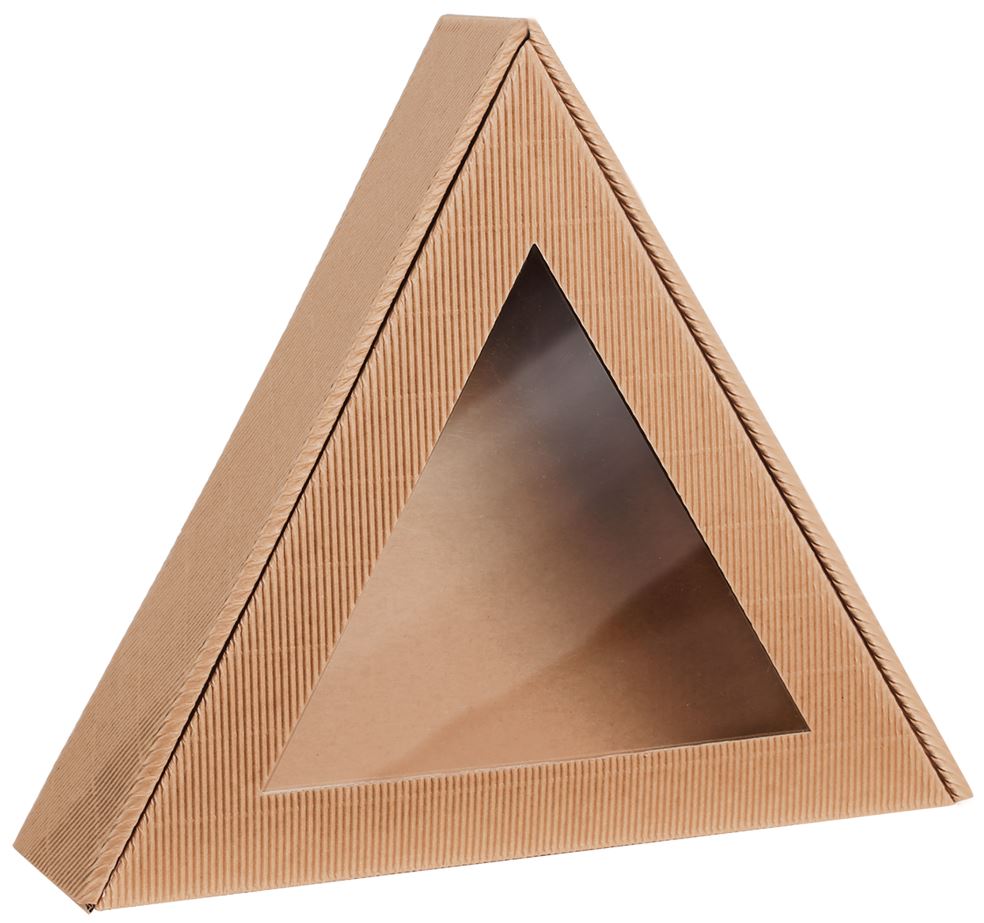 Dreiecksverpackung mit Sichtfenster 