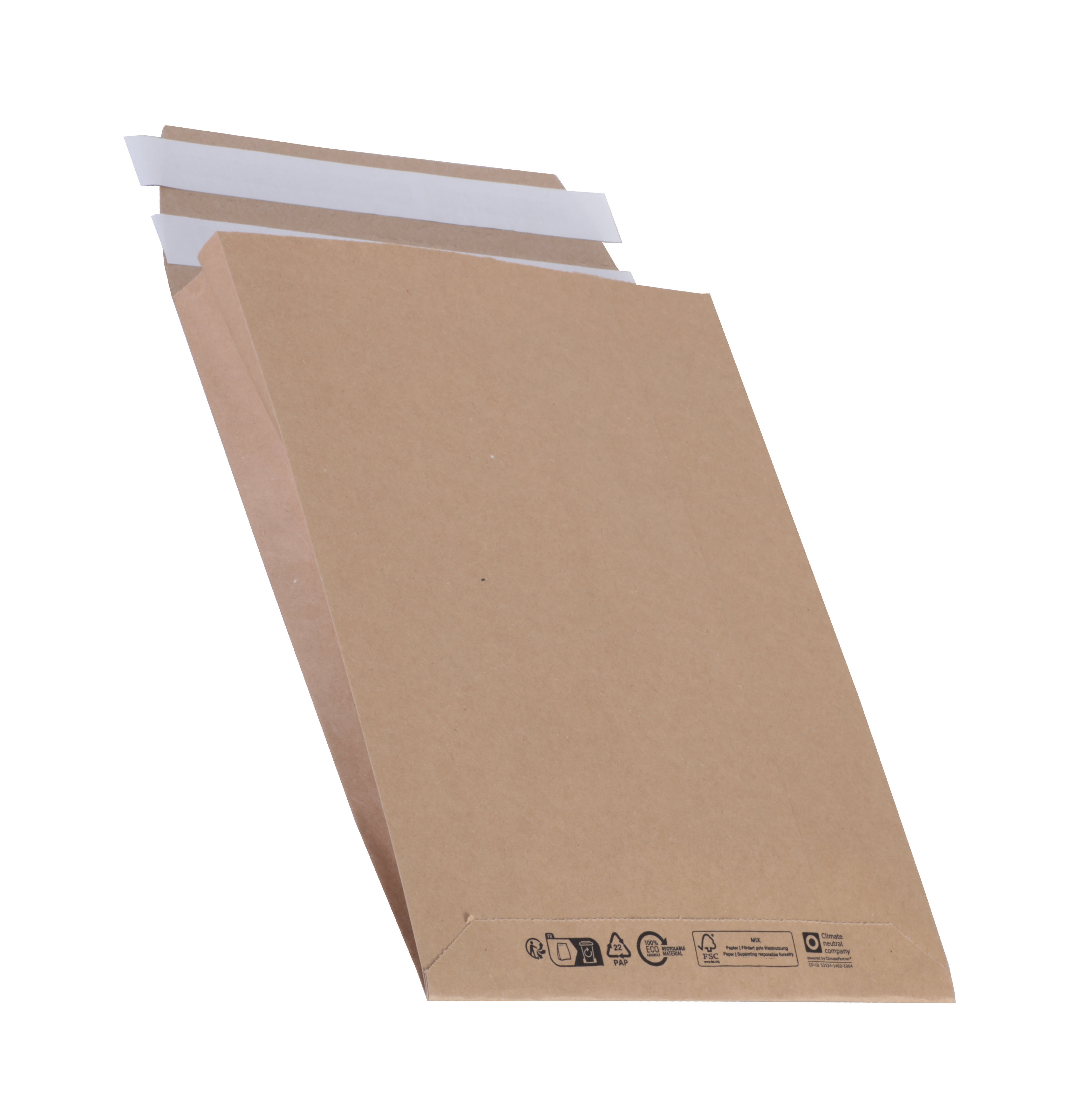 Versandtasche Papier wiederverschliessbar