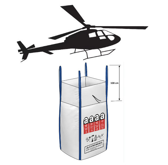 Big-Bag Asbest für Helikopter