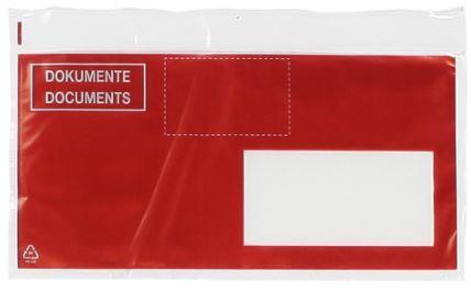 Dokumententasche Lieferscheintasche rot