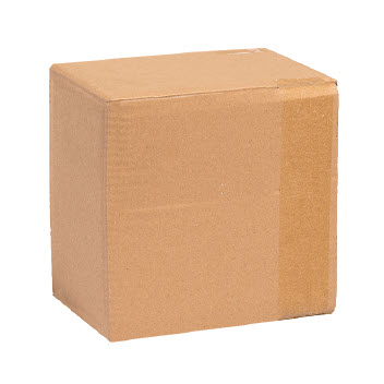 Postversandkarton für Vierecksverpackungen mit Sichtfenster