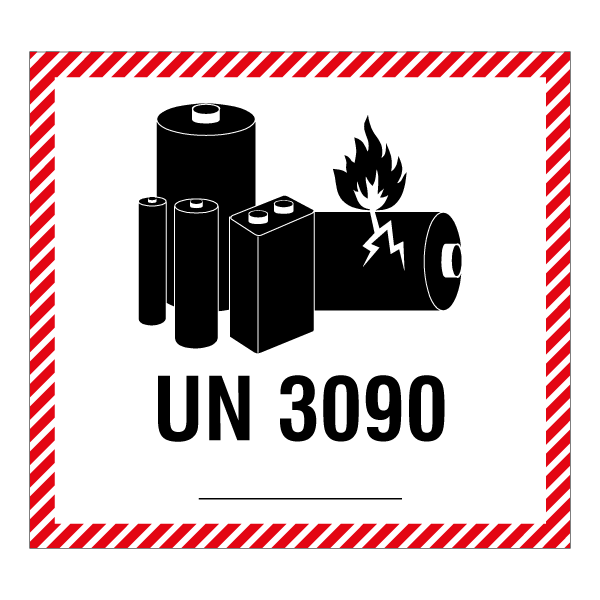 Kennzeichnung UN 3090