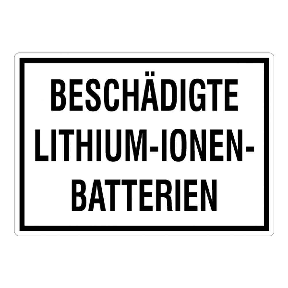 Beschädigte Lithium-Ionen-Batterien