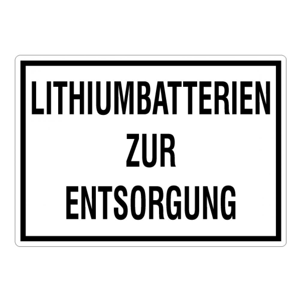 Lithiumbatterien zur Entsorgung