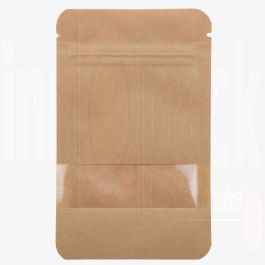 HUTNER Standbodenbeutel 500 Stück - Kraftpapier Beutel 180x90x290mm