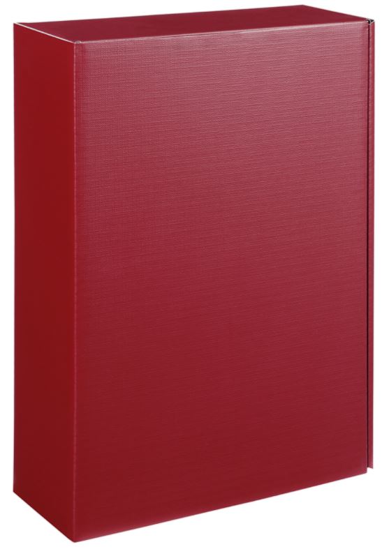 Geschenkverpackung "Struktur/Intenso" 3er Bordeaux