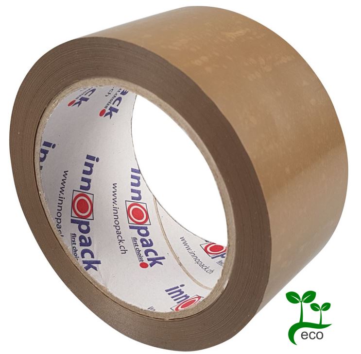 PET-Selbstklebeband / 50mm x 66m / 36 Rollen pro Karton / braun / Naturkautschuk