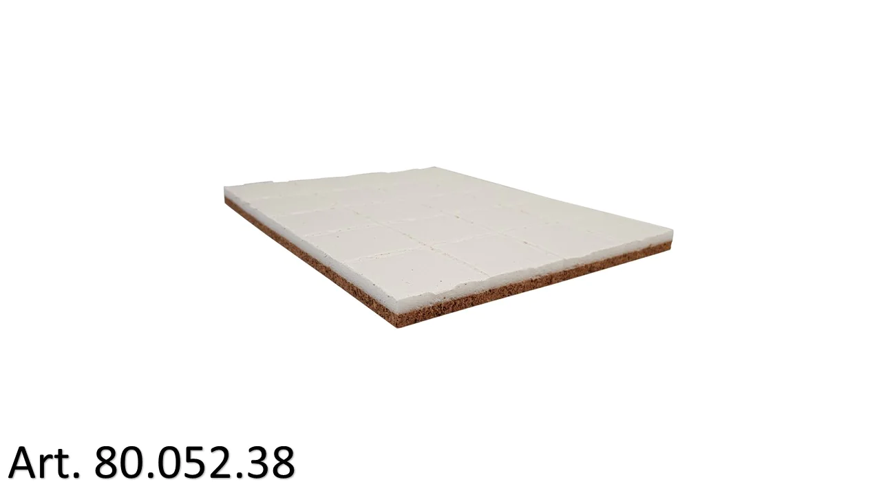 Distanzpolster, selbstklebende Pads / 24 x 24 x 5mm / 33kg/m³