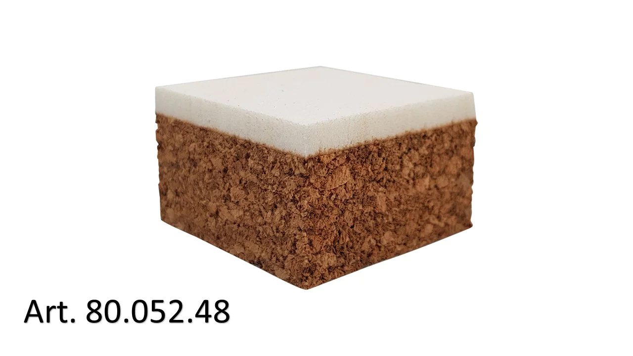 Distanzpolster, selbstklebende Pads / 24 x 24 x 5mm / 33kg/m³