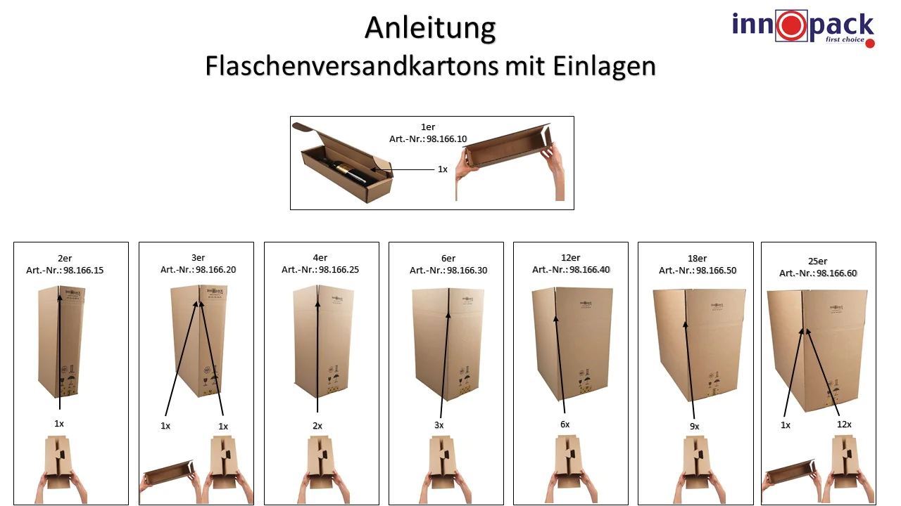 Flaschenversandkarton / 1er
