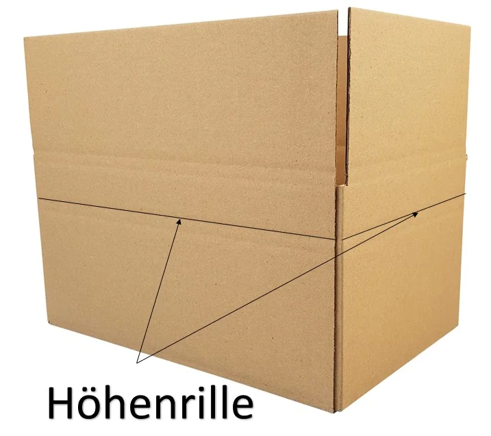 Faltschachtel 1-wellig / 142 x 120 x 81mm