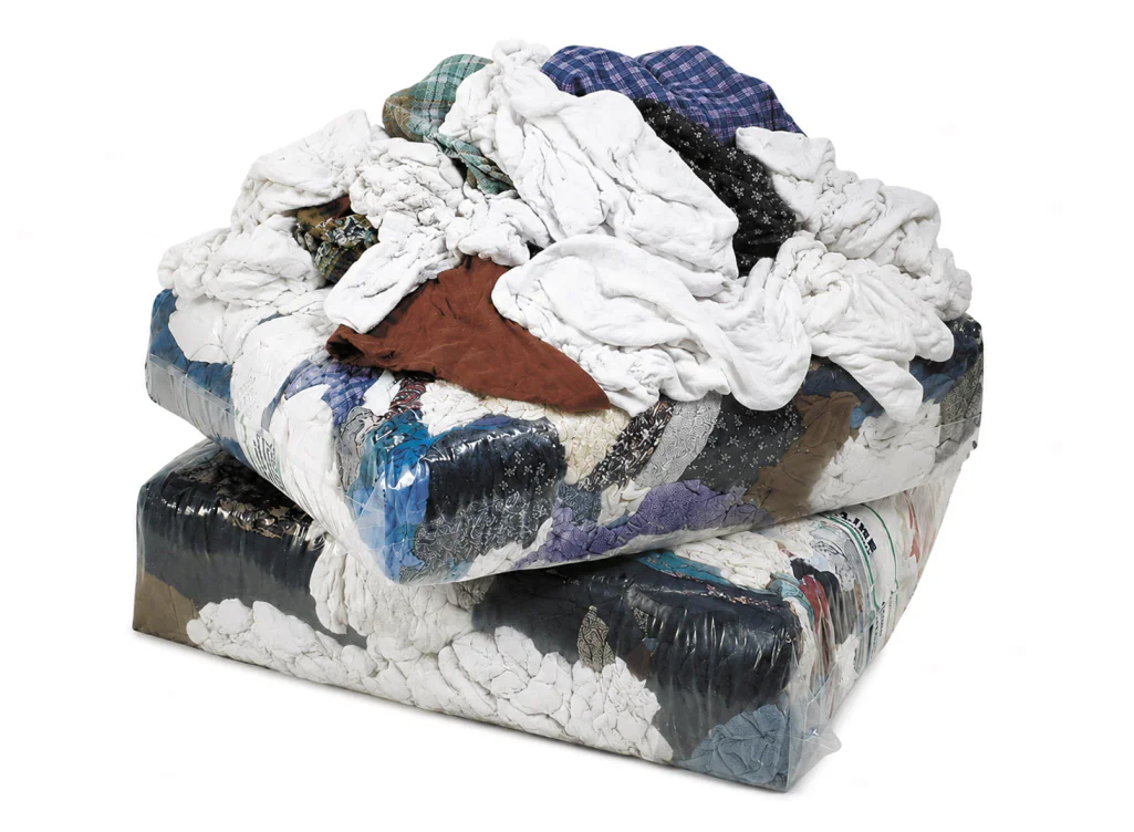 Putzlappen Trikot überwiegend weiss, 10 Kg Paket, 100% Baumwolle