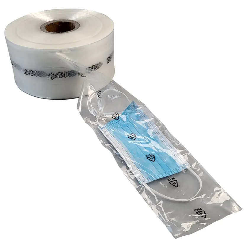 PE-Schlauchfolie auf Rolle / 45 x 0.25mm / 130Lfm
